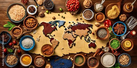 A World on a Plate: Exploring the Diverse Cuisines of Different Countries.